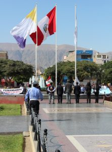 Nasca - Plaza Mayor - Ceremonie