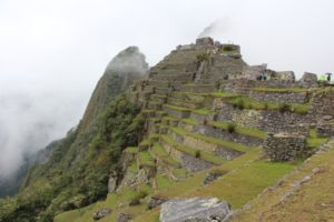 Machu Picchu in de mist