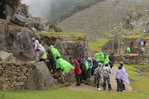 Machu Picchu in de regen